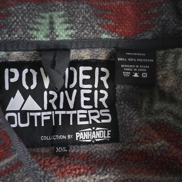 Powder River Outfitters Aztec Fleece Quarter Zip XXL - Picture 7 of 8